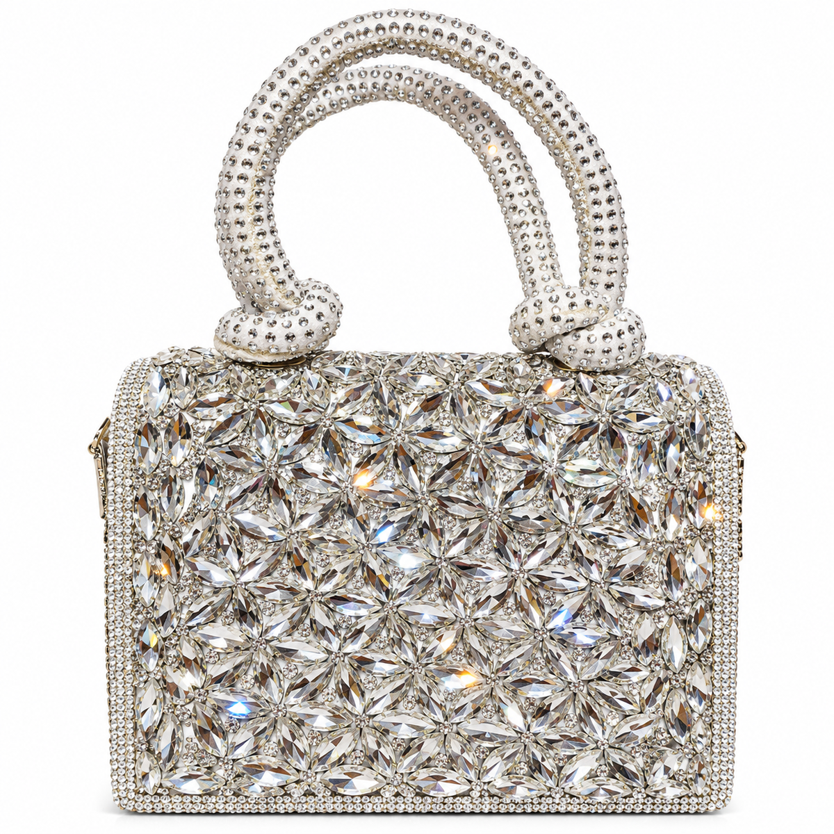 Luxury Crystal Stone Embellished Party Handbag