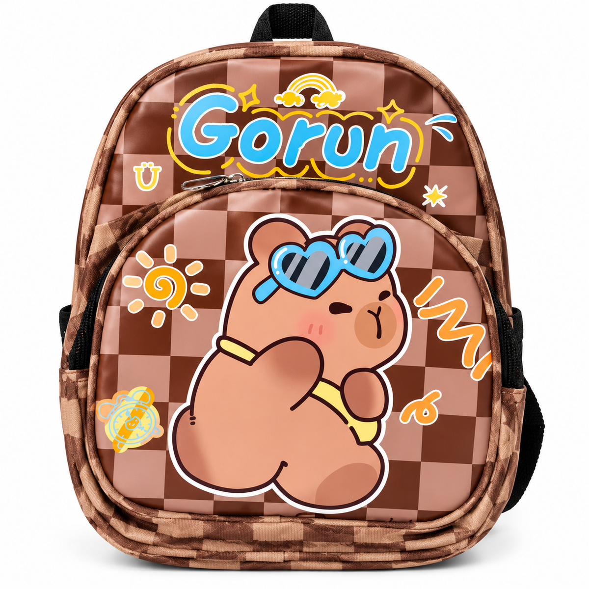 Gorun / Labubu Cartoon Printed Kids Backpack for Boys & Girls