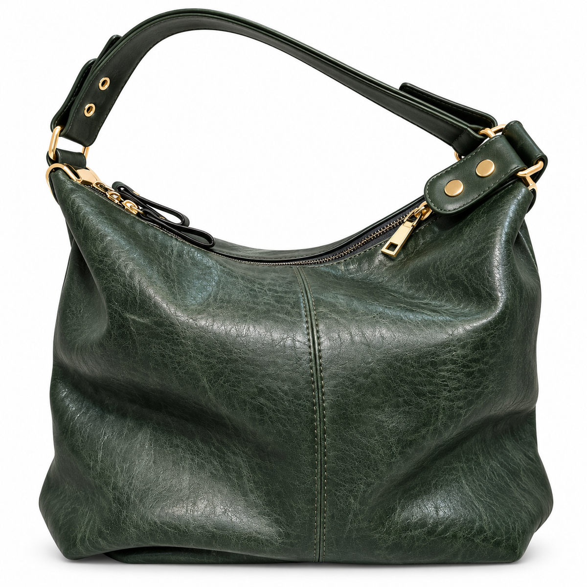 Dark Green Shoulder Handbag for Women