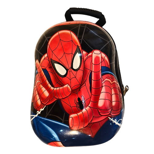 Kids Spider-Man Backpack | 1 Zipper Cartoon School Bag | Stylish Lightweight Backpack for Boys