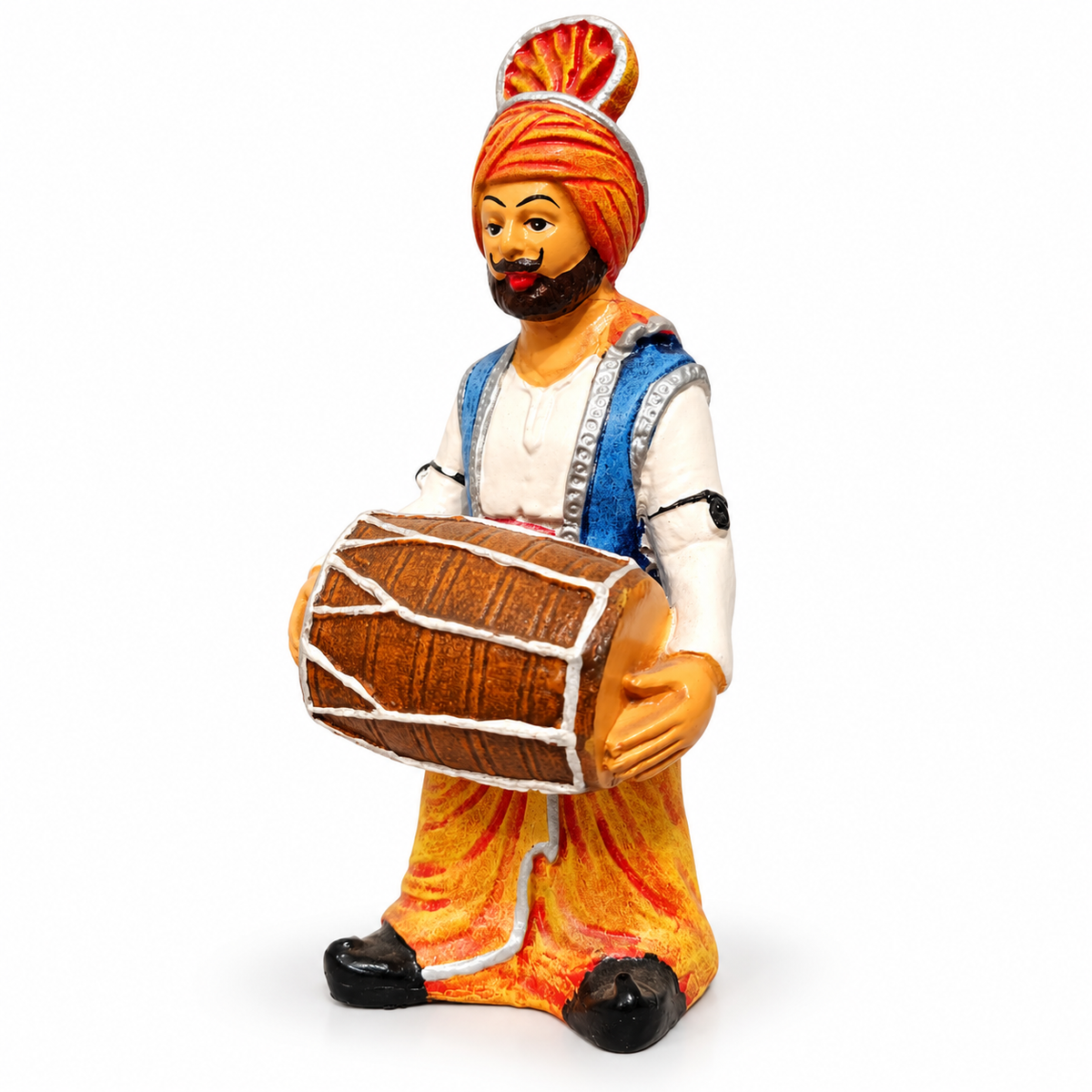 Set Punjabi folk dance figurines set - luxury artistic home decor showpiece for living room, office, study and tabletop decoration