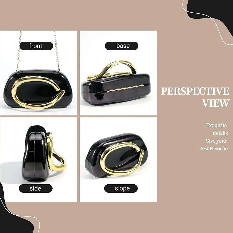 Luxury Acrylic Clutch Bag For Women | Premium Chain Sling Party Handbag