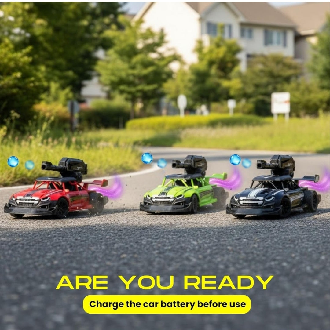 High-Action R/C RACING WATER BOMB Car | Remote Control Stunt Vehicle with Smoke & LED Light Effects