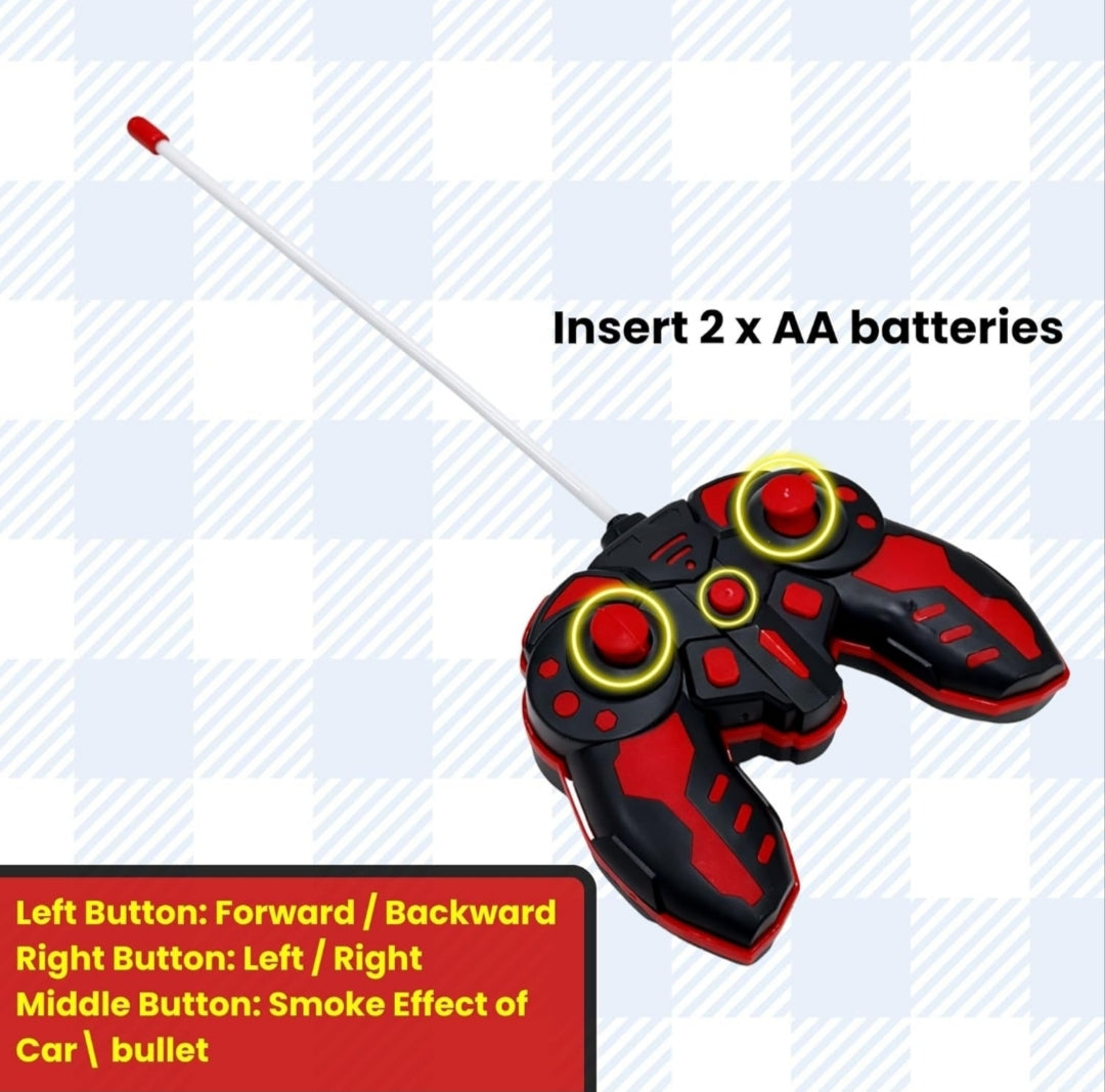 High-Action R/C RACING WATER BOMB Car | Remote Control Stunt Vehicle with Smoke & LED Light Effects