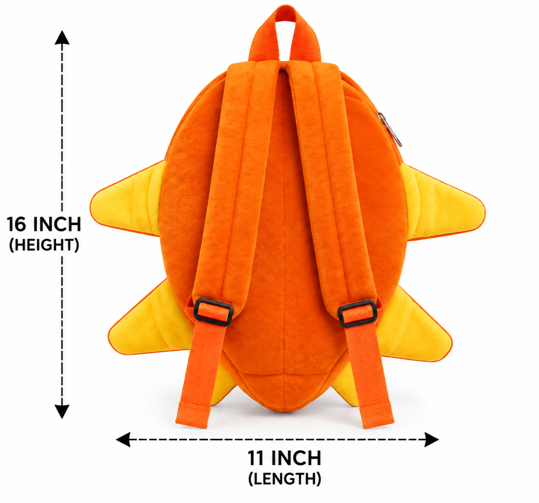 Kids Airplane Plush Backpack for Boys & Girls | Cute Aircraft Soft Toy Backpack | 1 Zipper | Lightweight School & Travel Bag