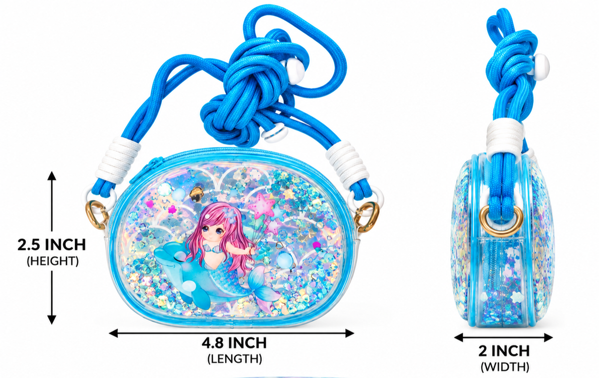 Girls & Women Cute Mini Sling Bag | Stylish Crossbody Shoulder Bag with Adjustable Rope Strap | Lightweight Casual Handbag