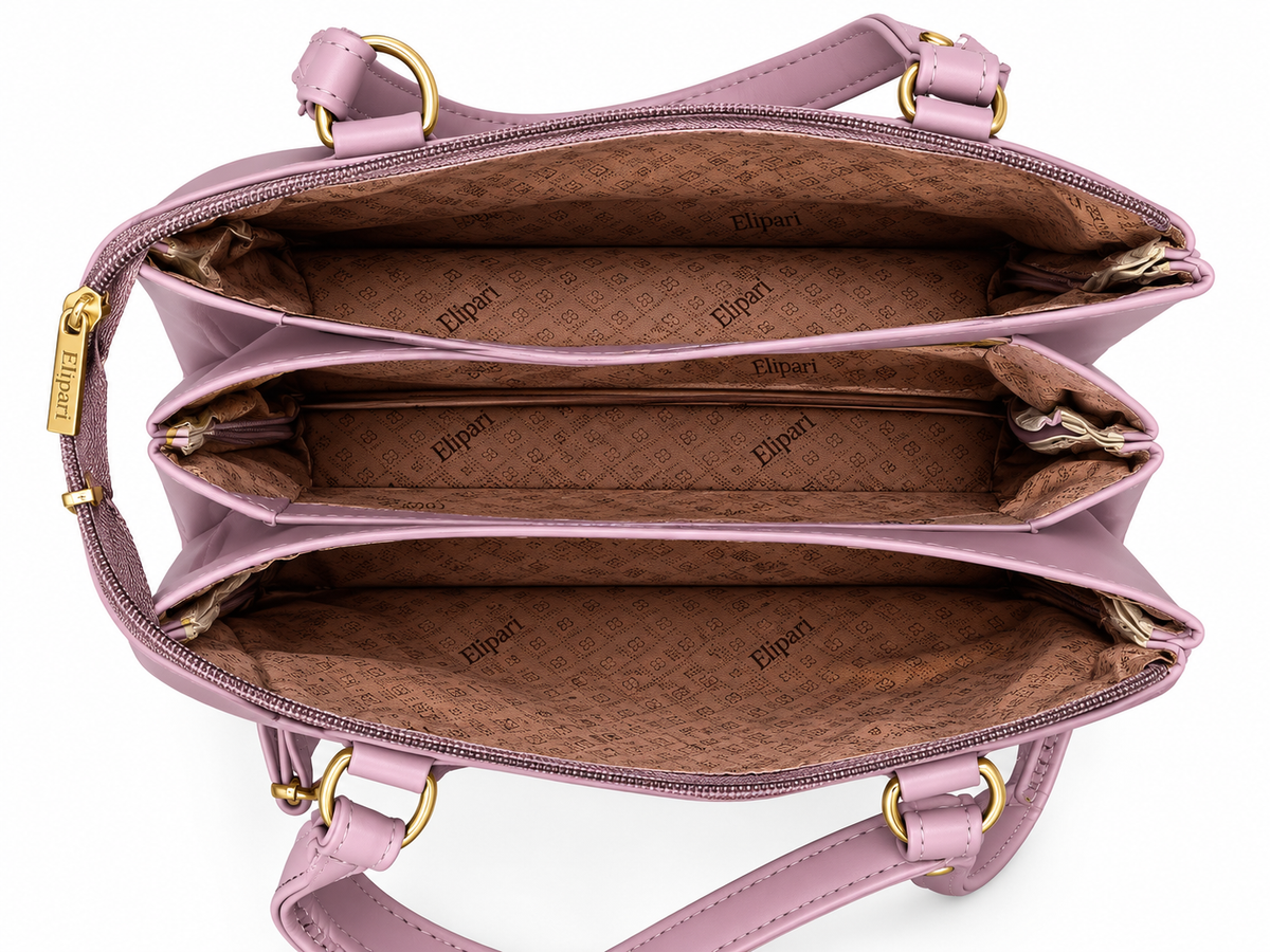 3 Zip Multi Compartment Hand Bag & Sling Bag