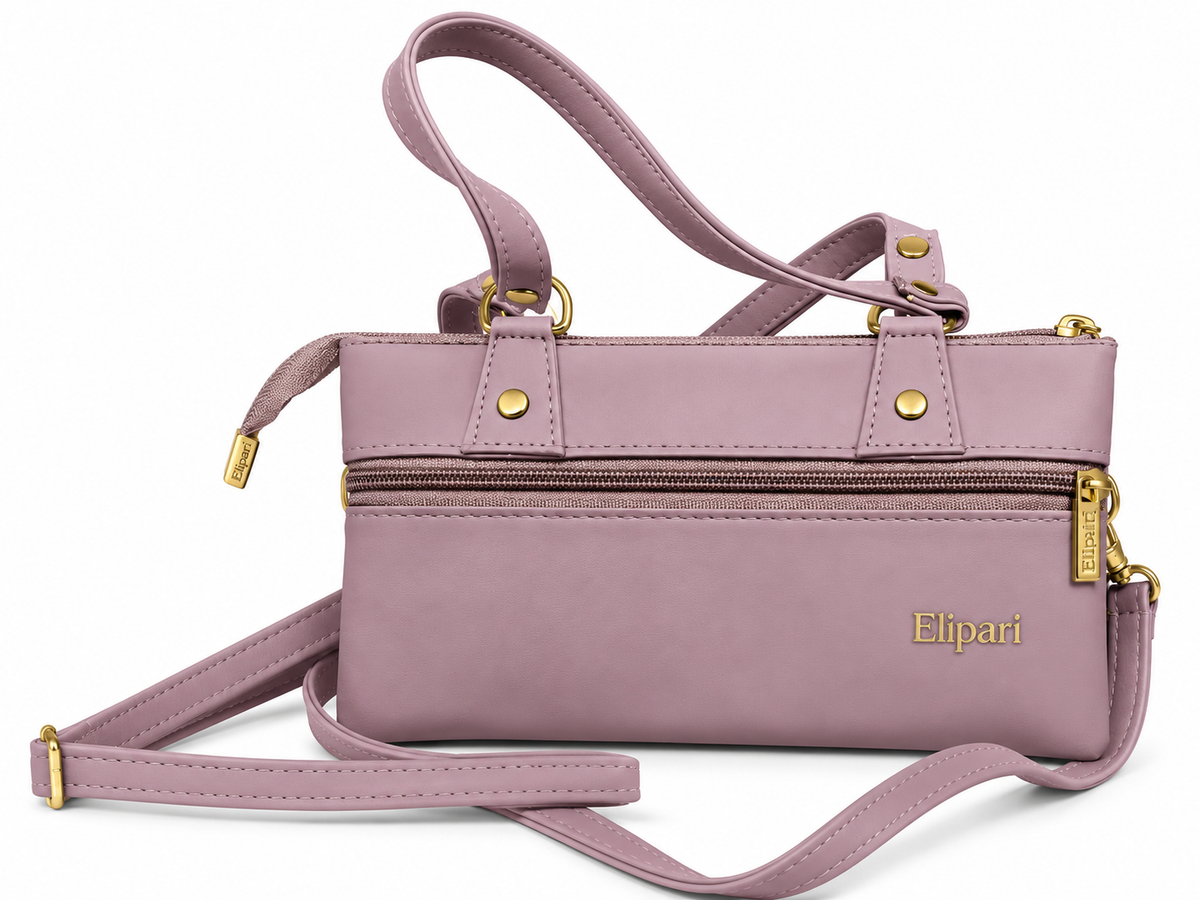3 Zip Multi Compartment Hand Bag & Sling Bag