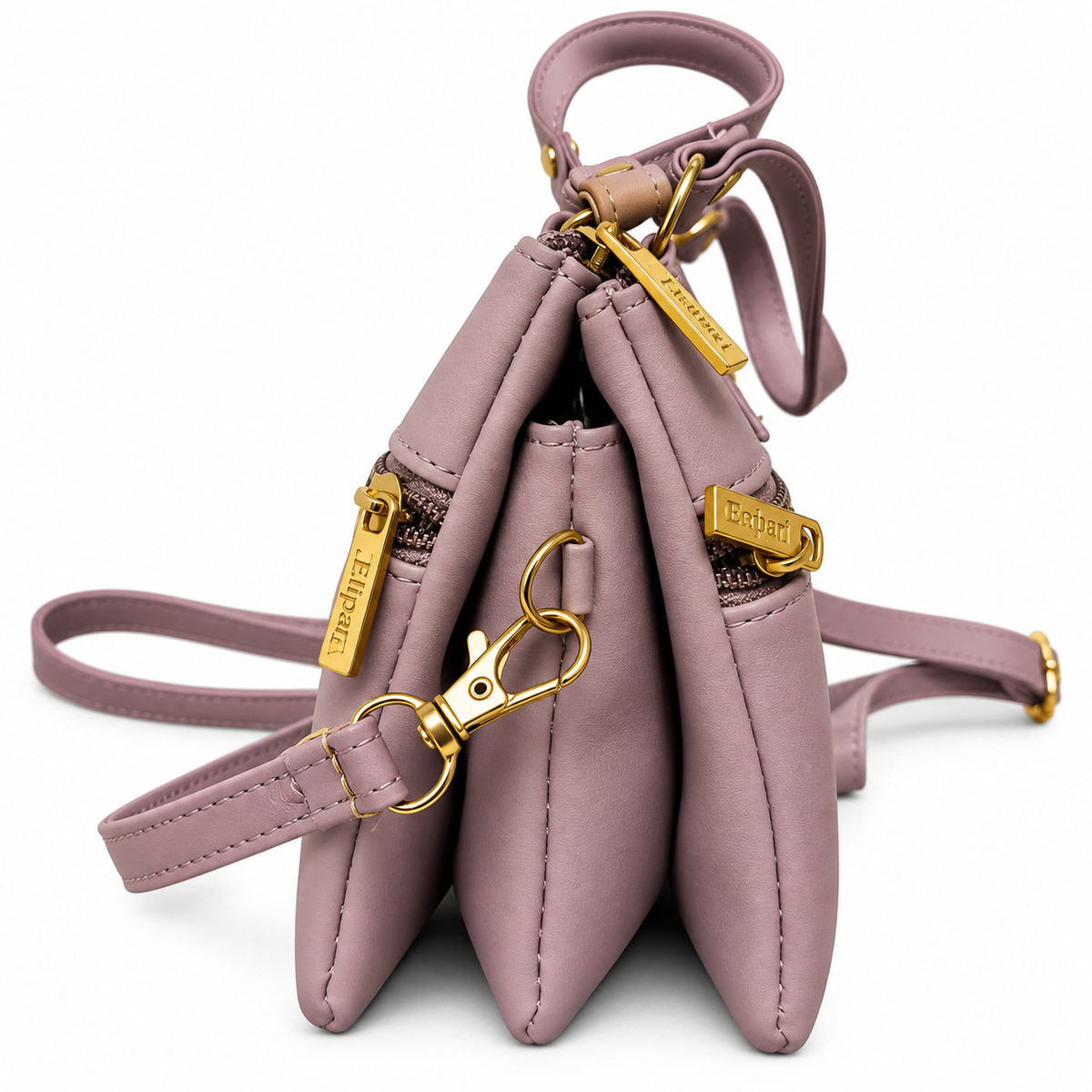 3 Zip Multi Compartment Hand Bag & Sling Bag