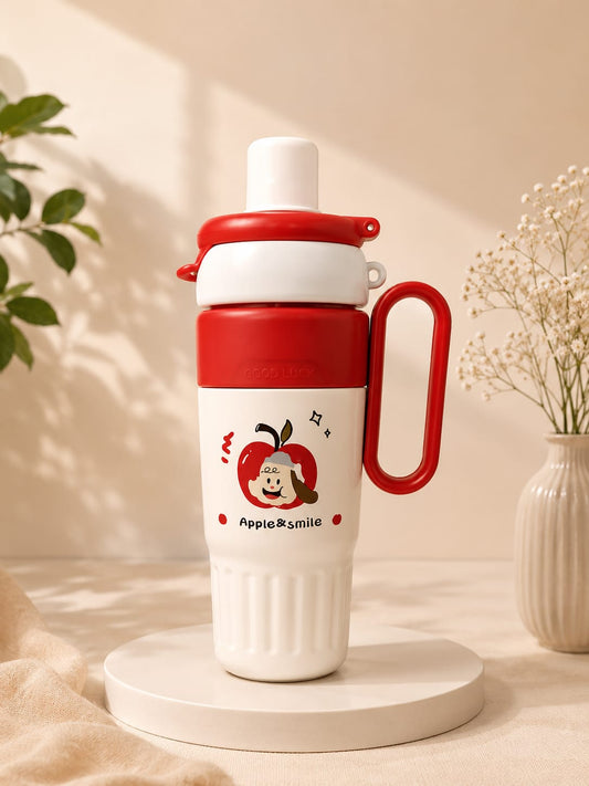 Good Luck Sipper Bottle with Handle & Straw For Boys & Girls
