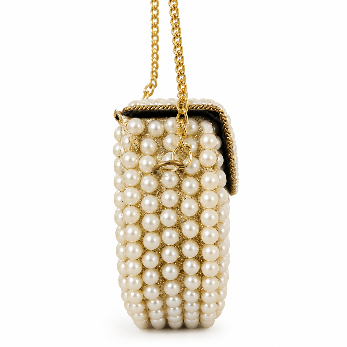 Pearl Embellished Party Sling Clutch Bag