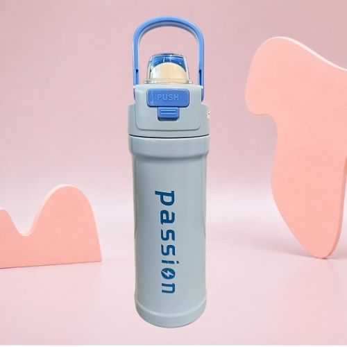 Passion Sports Water Bottle 550ml | Stainless Steel Vacuum Insulated | Leak Proof Hot & Cold Bottle