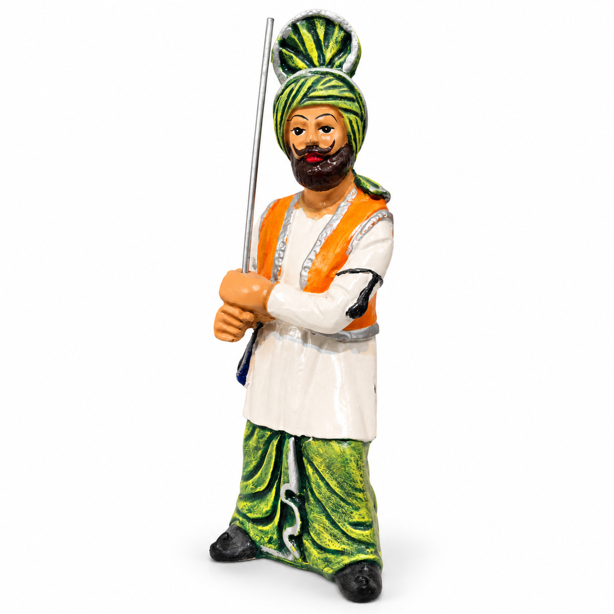 Set Punjabi folk dance figurines set - luxury artistic home decor showpiece for living room, office, study and tabletop decoration