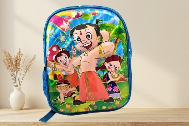 CHHOTA BHEEM 3D VIEW 13.5 INCH SCHOOL BAG FOR BOYS | KIDS LIGHTWEIGHT & STYLISH BAG