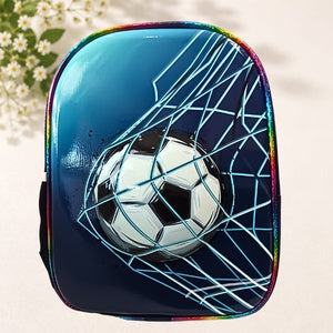 FOOTBALL 3D VIEW 14 INCH SCHOOL BAG FOR BOYS | KIDS LIGHTWEIGHT & STYLISH BAG