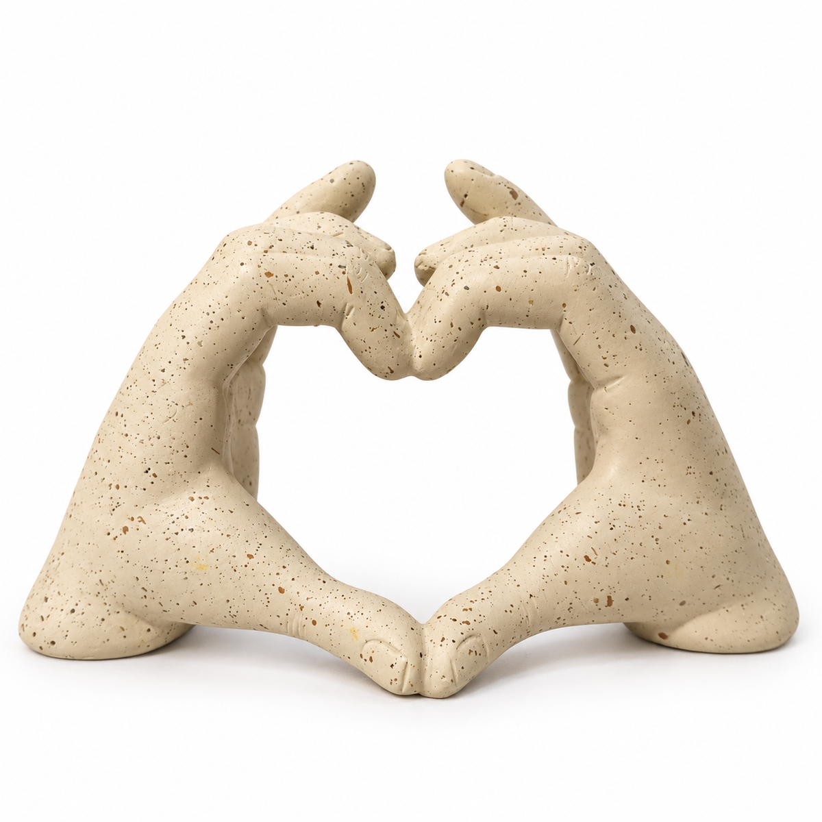 Heart shape hands decorative showpiece - luxury artistic home decor showpiece for living room, office, study and tabletop decoration