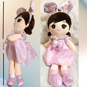 FANCY EAR DOLL SOFT TOY (PURPLE) | FROK DOLL | GIFT FOR GIRLS