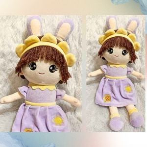 RABBIT EAR DOLL SOFT TOY (PURPLE) | FROK DOLL | GIFT FOR GIRLS