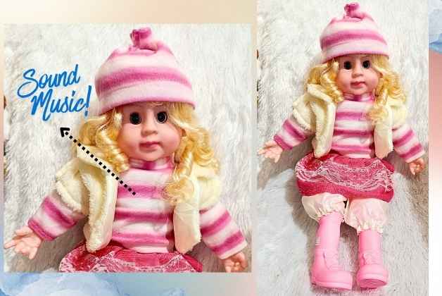 MUSIC DOLL WITH BLINK EYES SOFT TOY | GIFT FOR GIRLS AND KIDS