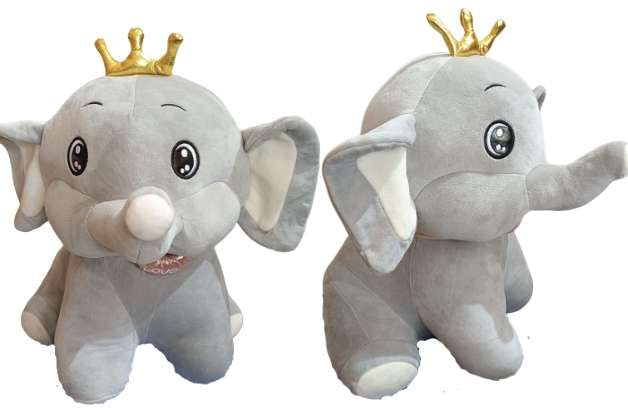 CROWN ELEPHANT SOFT TOY