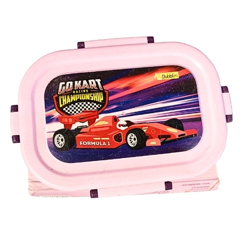 Kids Insulated Lunch Box with Stainless Steel Inner Container | BPA Free Leakproof Tiffin Box | 4 Side Lock Food Container for School & Travel