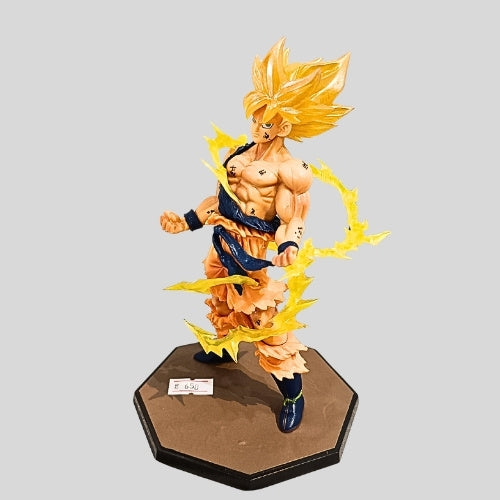 DBZ Kai Super Saiyan Goku Power-Up Action Figure with Energy Effect | Anime Collectible Display for Kids & Fans