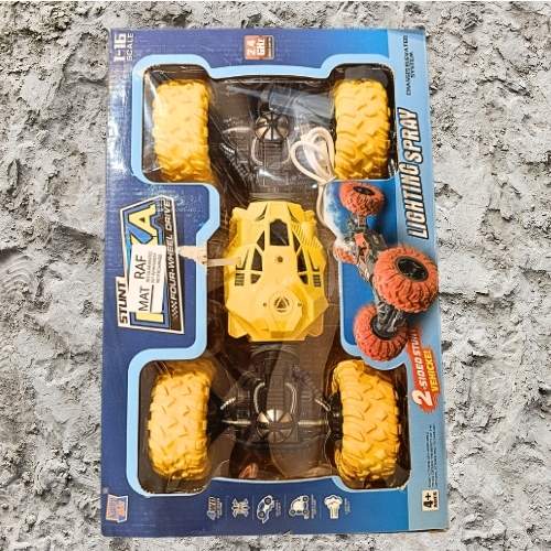Moka Remote Control Stunt Car for Kids - 4WD 360° Rotating Double-Sided RC Car with Shockproof Tires | Rechargeable Off-Road Toy for Boys & Girls | Drift & Smoke Car