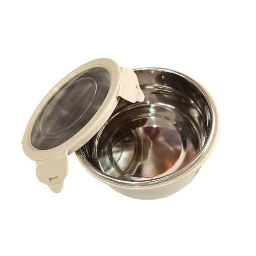 Premium Stainless Steel Food Storage Container 400ml | Leak-Proof Airtight Lunch Box | Microwave Safe (Without Lid) | 4 Color Options