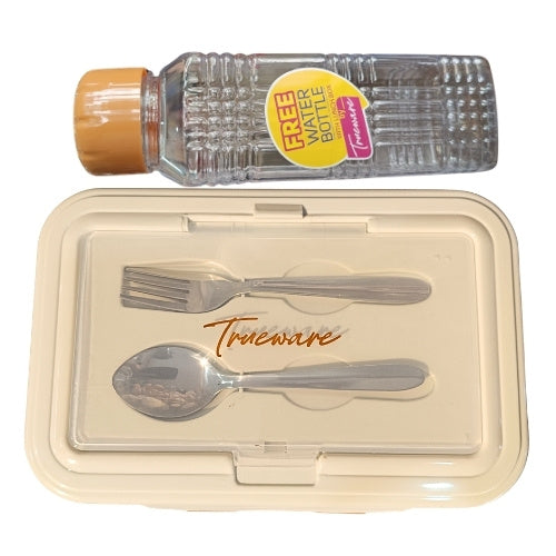 Lunch Box with Free Water Bottle & Stainless Steel Veggie Container | BPA-Free Food Grade Material | Hot & Fresh Food Storage