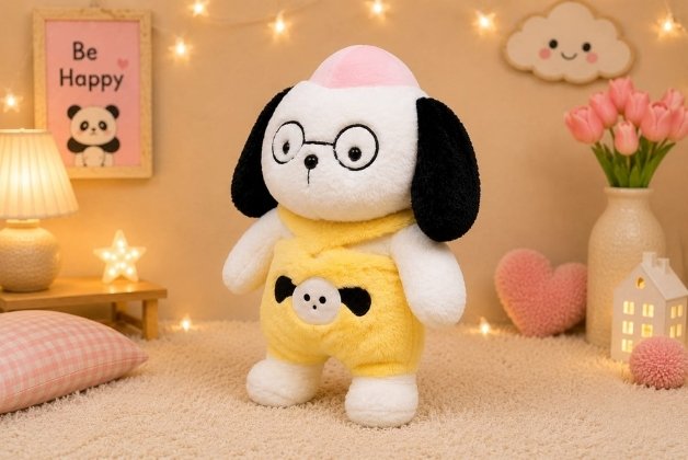 SMARTY-PUP SPECTACLED DOG PLUSH TOY