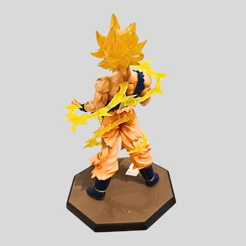 DBZ Kai Super Saiyan Goku Power-Up Action Figure with Energy Effect | Anime Collectible Display for Kids & Fans