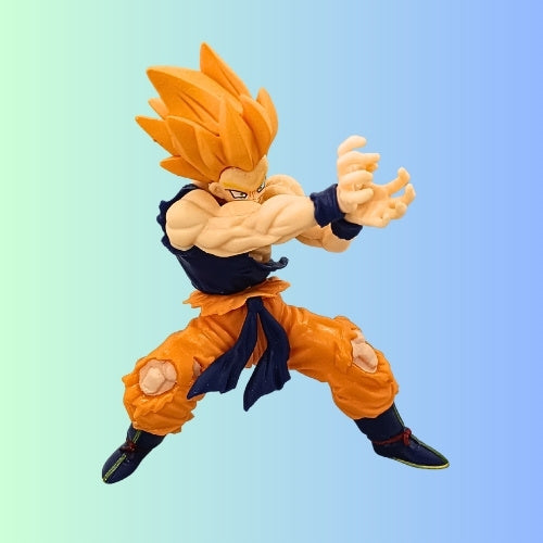 DBZ Kai Super Saiyan Goku Power-Up Action Figure with Energy Effect | Anime Collectible Display for Kids & Fans