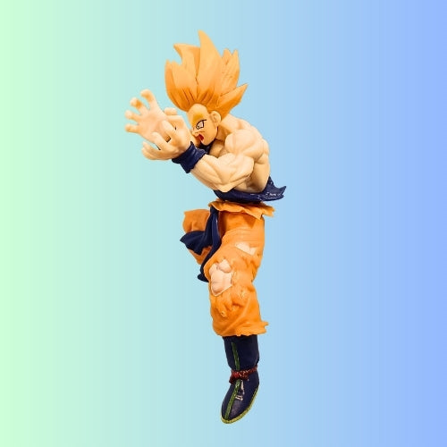 DBZ Kai Super Saiyan Goku Power-Up Action Figure with Energy Effect | Anime Collectible Display for Kids & Fans