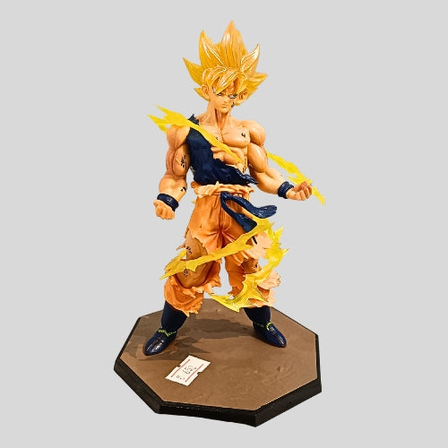 DBZ Kai Super Saiyan Goku Power-Up Action Figure with Energy Effect | Anime Collectible Display for Kids & Fans