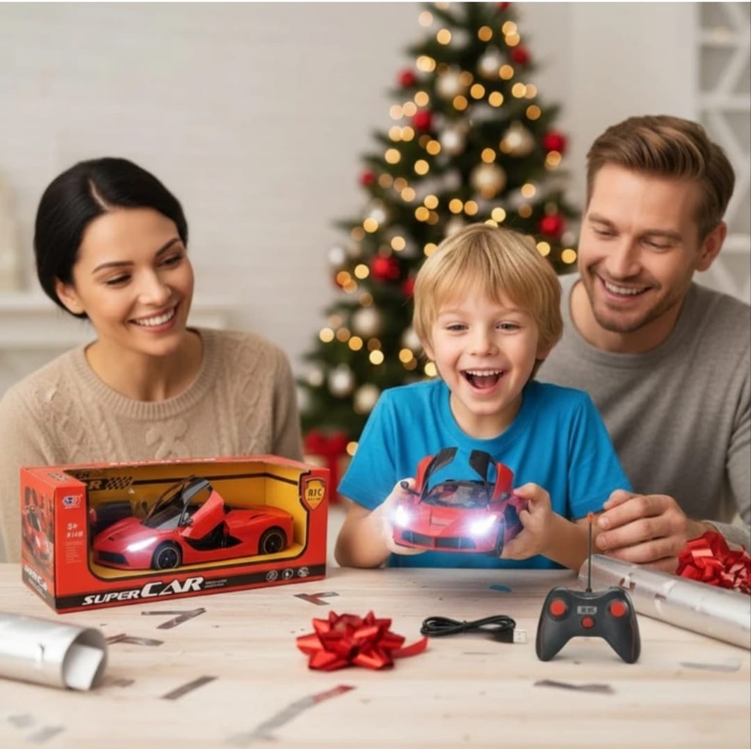 Remote Control Super Sports Car with Opening Doors & LED Lights