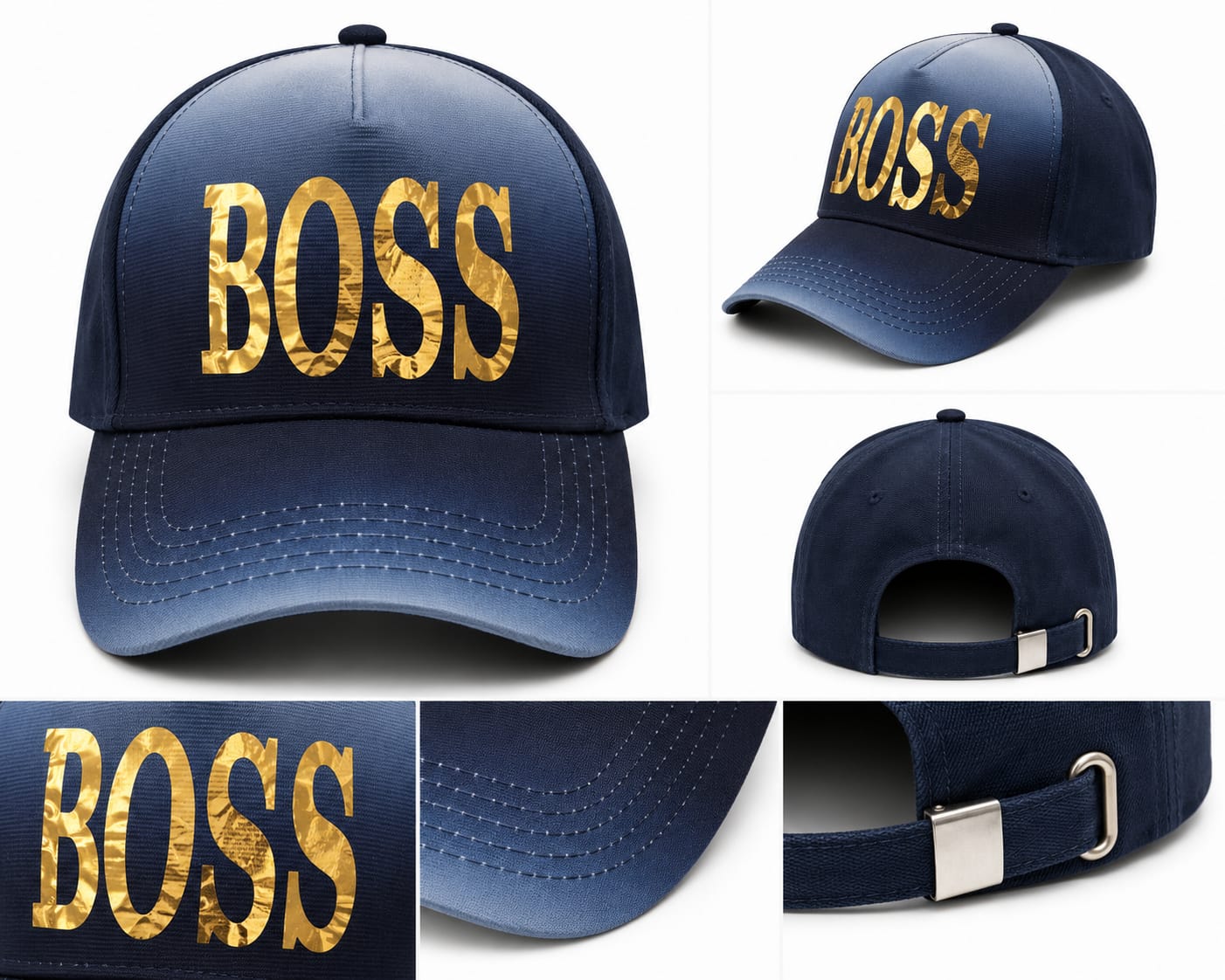 Premium Adjustable Gradient Baseball Cap for Boys & Girls | Stylish Casual Sports Cap