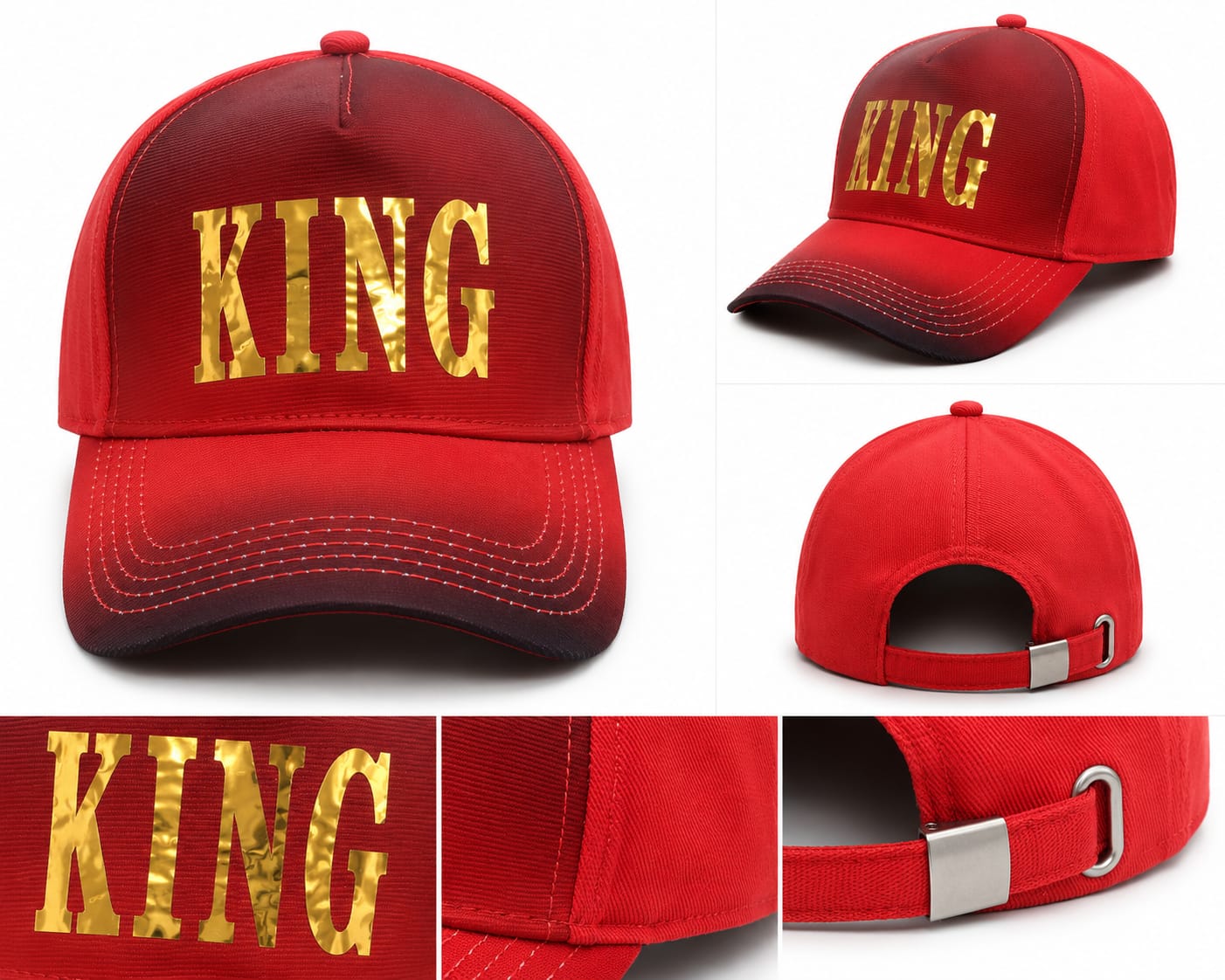 Premium Adjustable Gradient Baseball Cap for Boys & Girls | Stylish Casual Sports Cap