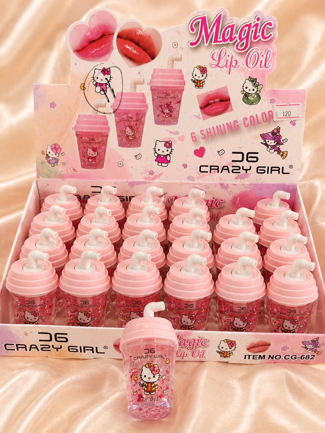Girl Magic Lip Oil  Cute Character Milkshake Cup Lip Gloss