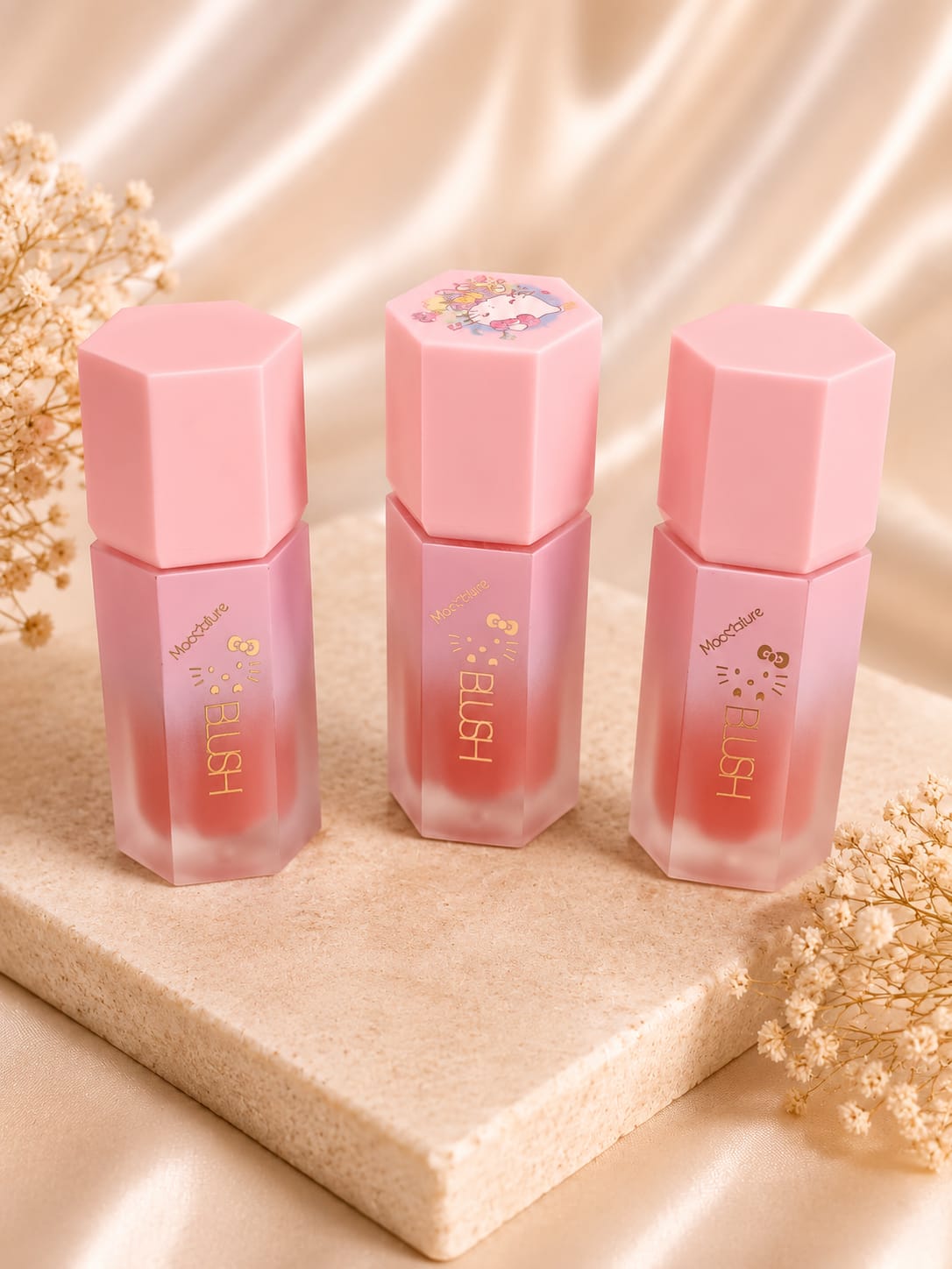 MocAllure Pastel Hexagon Liquid Blush | High-Pigment Cute Cream Blush