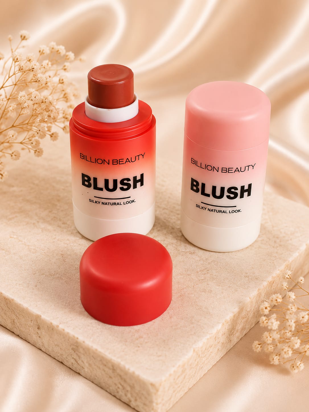 Billion Beauty Kawaii Blush Stick – Silky Cream Blush for a Cute, Natural Flush