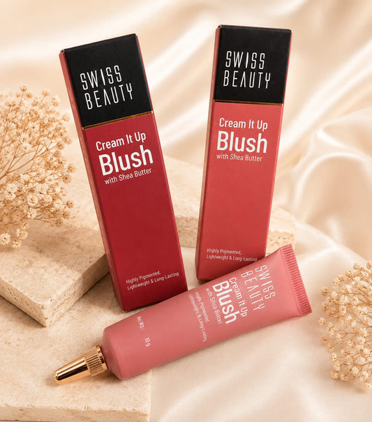 Swiss Beauty Cream It Up Liquid-Cream Blush | Lightweight & Long-Lasting