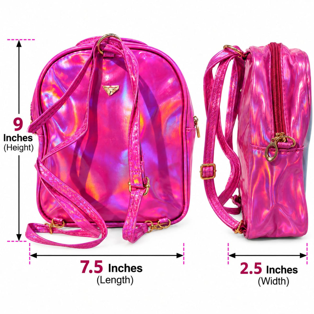Kids Girls Fashion Backpack | Cute Cat Printed Pink Backpack | 1 Zipper Lightweight School Bag