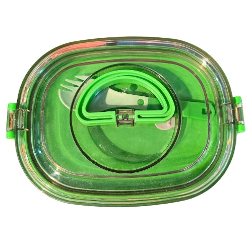 Dino Adventure Lunch Box – Food Grade Stainless Steel Container with Spoon & Locking Lid