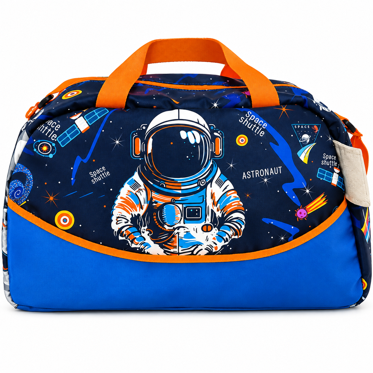 Kids Space Astronaut Travel Bag | Cute Space Theme Duffle Bag for Boys & Girls | Spacious Carry Bag