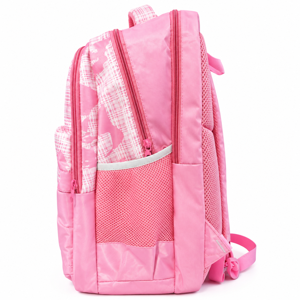 Girls School Backpack | Stylish Pink Backpack with Spacious Compartments | Lightweight Backpack with Side Bottle Pockets
