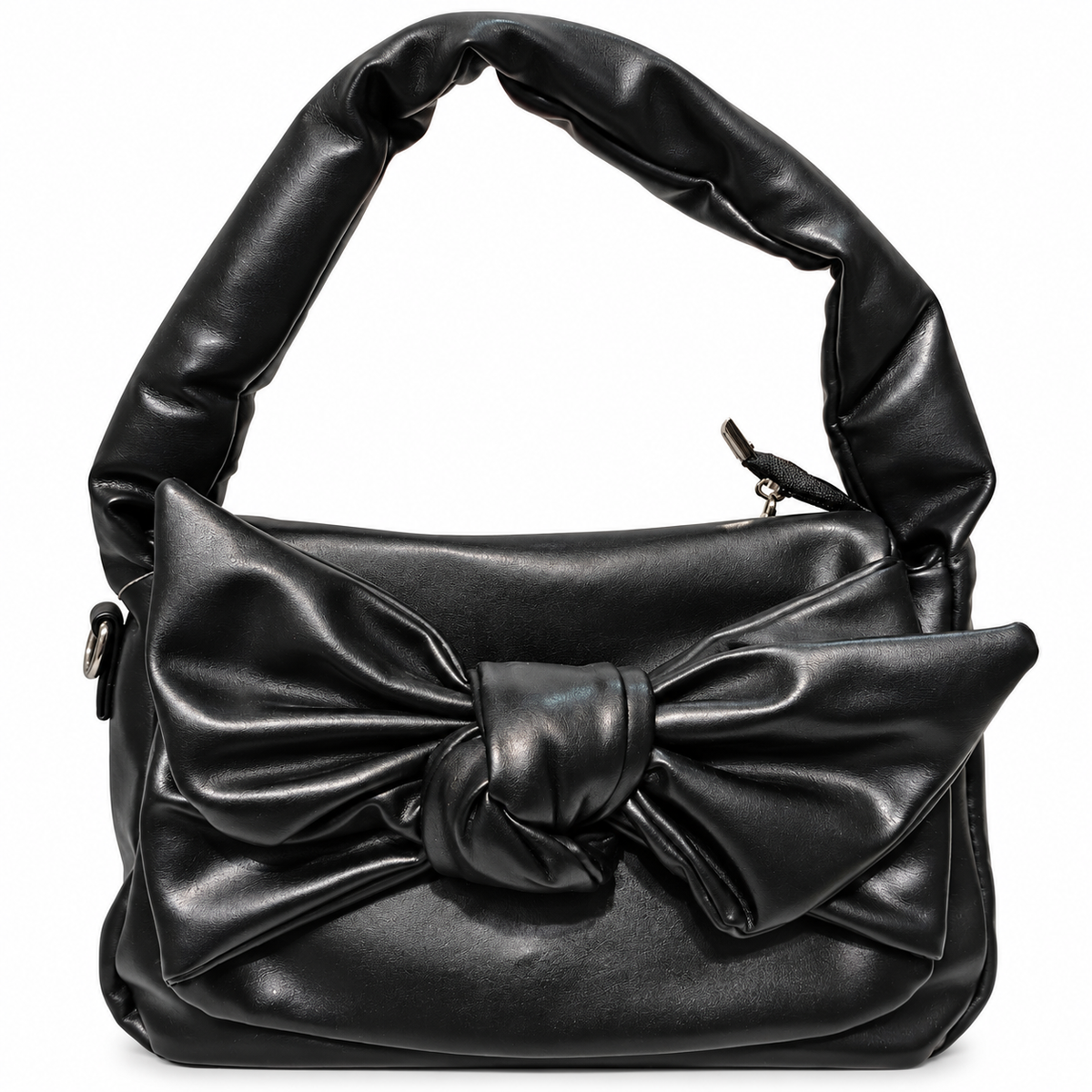 Pink Bow Shoulder Handbag | Stylish Top Handle & Adjustable Sling Strap | Cute Fashion Bag