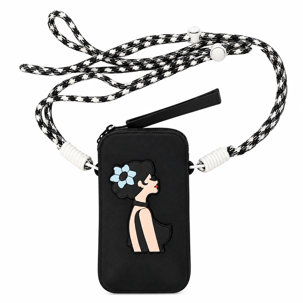 Mini Sling Bag | 1 Zipper Cute Cartoon Crossbody Bag with Adjustable Rope Strap Women & Girls