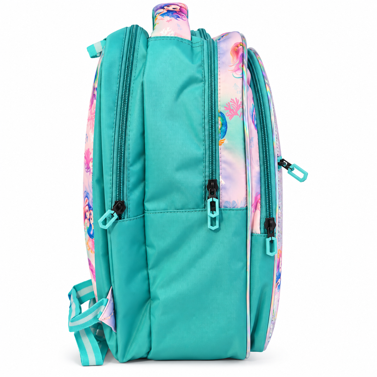 Girls Mermaid School Backpack | Colorful Lightweight Bag with Spacious Storage & Bottle Pocket