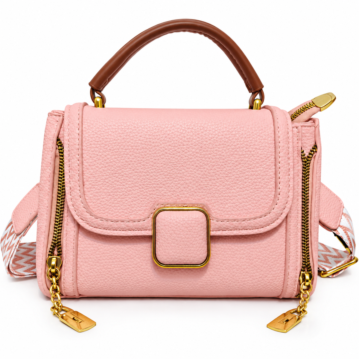 Pink Handbag / Sling Bag – Stylish Convertible Shoulder & Crossbody Bag