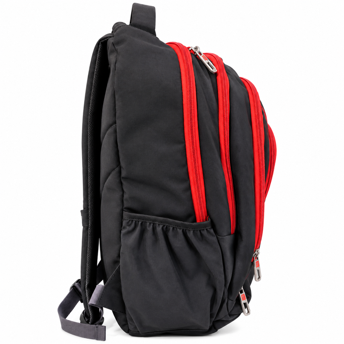 Zipsy Sport Backpack for Men & Women | 5 Zipper Spacious School, College & Travel Bag with Side Zipper & Bottle Holder